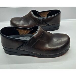 Dansko Professional Clogs Brown Leather EU 45 US Men 11.5-12 Work Shoes